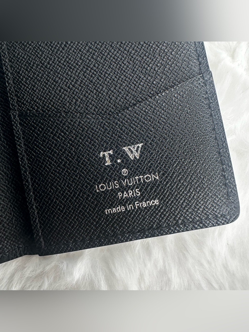 *LOUIS VUITTON* Black Epi Leather Pocket Organizer Card Holder Wallet - Picture 4 of 10